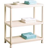 thumbnail of Estante de arrumação modular em plástico polipropileno com 3 prateleiras, 95x60x30cm