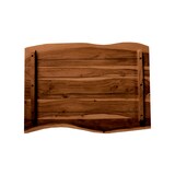 thumbnail of SAM® Tischplatte Baumkante Akazie Nuss 80 x 60 cm CURT