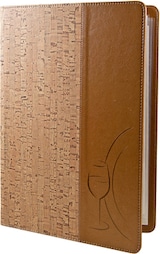 thumbnail of DECOR SERVICE Speisekarte "Kork" mit Prägung "Teller und Glas" 8 Seiten, A4, 1 Stk.