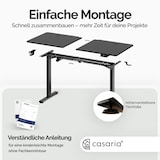 thumbnail of Elektrischer Schreibtisch 140x60x73-118cm schwarz