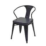 thumbnail of Eetkamerset HWC-H10, 4x eetkamerstoel Eetkamertafel, iepenhout FSC Industriële gastronomie ~ grijs