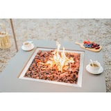 thumbnail of MODENO Gas Feuertisch Westport Feuerstelle aus Beton - für Garten, Balkon and Terrasse, wetterbeständig, Hellgrau 87x87x36cm