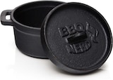 thumbnail of BBQ-Nerd® Mini Dutch Oven | Kleiner Gusseisentopf mit Deckel 11x5cm für Grill, Feuerstelle, Backofen, Herd ? Serviertopf Kochtopf Schmortopf