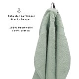 thumbnail of 6 Duschtücher PREMIUM 70 cm x 140 cm Farbe heugrün