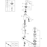 thumbnail of Grohe Waschtisch-Hebelmischer Eurostyle S-Size, Hebel geschlossen, verchromt