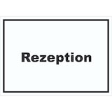 thumbnail of Rezeption Schild mit Text Anmeldung Eingang waagerecht A4 (210x297mm)