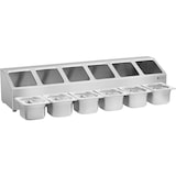 thumbnail of Royal Catering - GN-containerhouder - incl. 6 GN 1/6 containers met deksel