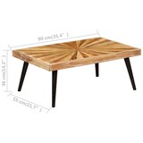 thumbnail of vidaXL Couchtisch Massivholz Mango 90x55x36 cm
