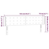 thumbnail of vidaXL LED Kopfteil Grau 163x16x78/88 cm Kunstleder