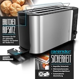 thumbnail of Arendo Frühstücksset, Langschlitz Toaster 4 Scheiben, Eierkocher für 6 Eier, Silber