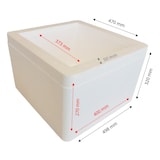 thumbnail of Caja térmica de poliestireno expandido 40 litros, para transporte de alimentos