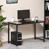 thumbnail of HOMCOM Escritorio para Hogar Oficina Mesa de Ordenador Mesa de Estudio con Pies Ajustables Mobiliario Simple de Oficina 120x60x73cm Carga 70kg