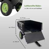 thumbnail of Rasentraktor Anhänger Kippanhänger 300 kg kippbar mit Kupplung