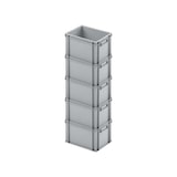 thumbnail of PROREGAL 5x Eurobehälter mit geschlossenem Griff | HxBxT 23,5x30x40cm | 22 Liter | Grau | Eurobox, Transportbox, Transportbehälter