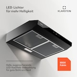 thumbnail of Klarstein Contempo Neo Unterbauhaube Abluft/Umluft 175 m³/h Abluftleistung SenseControl integrierte Touch-Steuerung Edelstahl / Acrylglasfront Schwarz