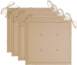 thumbnail of vidaXL Stapelbare Gartenstühle mit Kissen 4 Stk. Massivholz Teak
