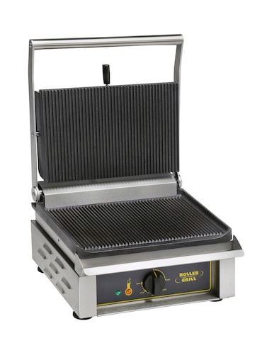 Contact-grill spécial panini fonte brute plaques rainurées PANINI R Roller Grill