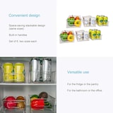 thumbnail of Intirilife 6-teiliges Kühlschrank Boxen Set Durchsichtige Vorratsschrank Organizer - 24.8 x 14.1 x 6.5 / 25.6 x 15 x 8.7 / 26.8 x 16.3 x 8.7 cm