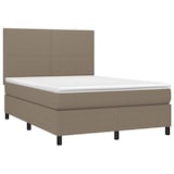 thumbnail of vidaXL Boxspringbett mit Matratze & LED Taupe 140x200 cm Stoff