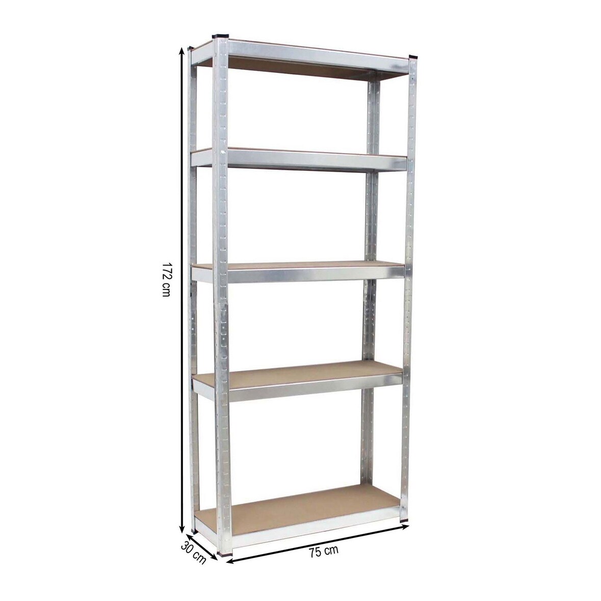 Schwerlastregal 170x75x30 cm 2er Set Steckregal Lagerregal