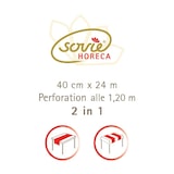 thumbnail of Tischläufer in Weiß aus Linclass® Airlaid 40 cm x 24 m, 4 x 1 Stück