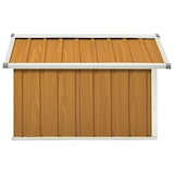 thumbnail of vidaXL Rasenmäher Garage 92x97x63 cm Verzinkter Stahl Braun