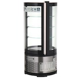 thumbnail of METRO PROFESSIONAL Vitrine réfrigérée de table panoramique GRV1100, Ø 48 x 103 cm, 100 L, argent / noir