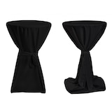 thumbnail of TexDeko Stehtischhusse Premium Schwarz Ø 100cm mit Schleifenband