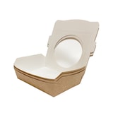 thumbnail of MONOUSO - Kraft Kartonnen Saladekom met Venster 750ml (250 Stuks)