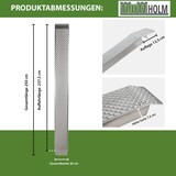 thumbnail of TRUTZHOLM 2 x Auffahrrampen 250 cm Traglast 1000 kg Alu grau gelocht Motorradrampen Verladerampen