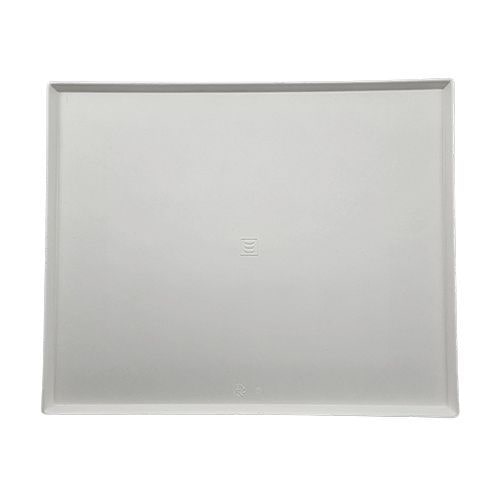 50 Servierplatten, Zuckerrohr "pure" eckig 32,5 cm x 26,5 cm x 1 cm weiss "Cella"