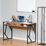 thumbnail of HOMCOM Scrivania Moderna Metallo e MDF Stile Industriale