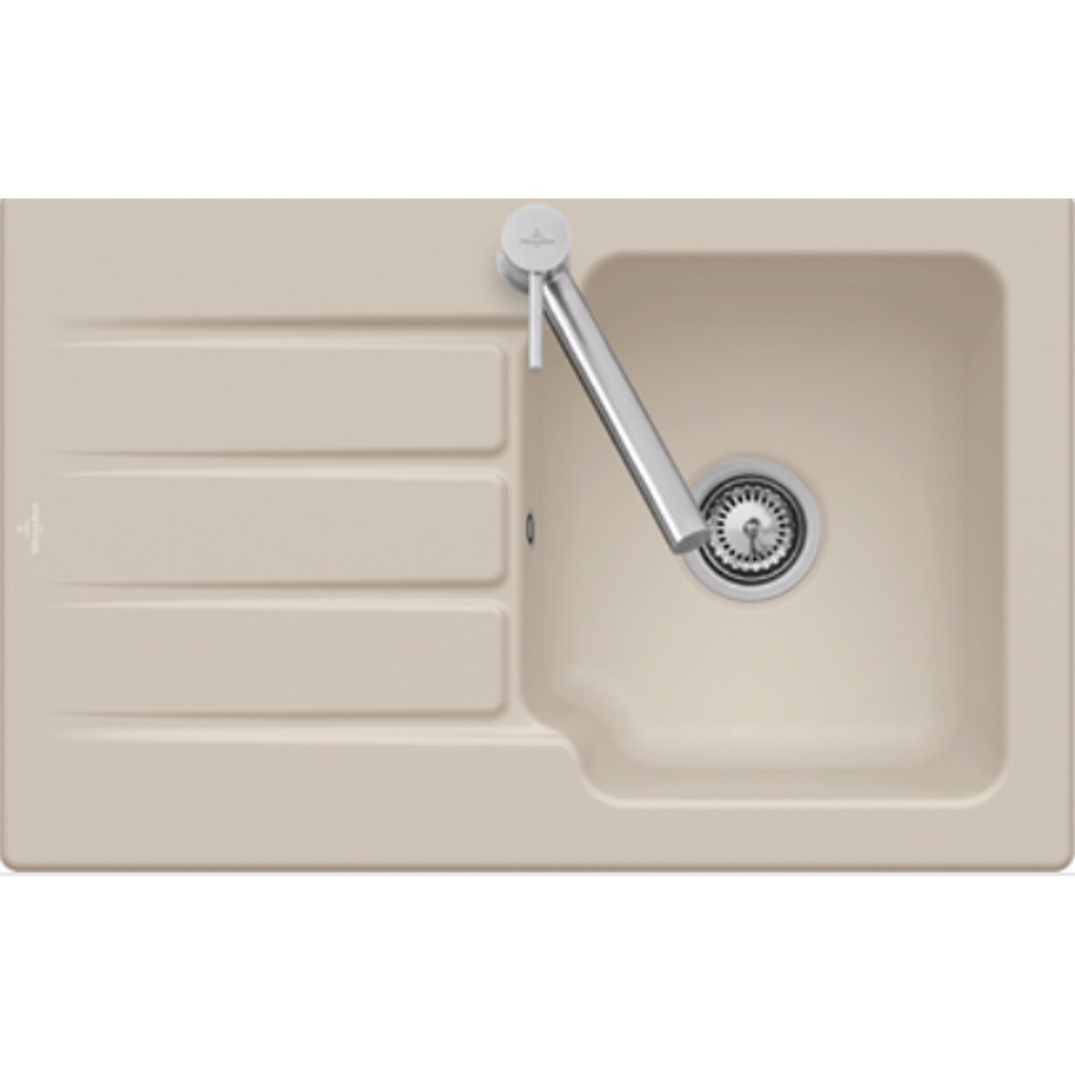 Villeroy&Boch Spülbecken, Küchenspüle Architectura 45 Ivory 800x510mm, Unterschrankbreite 45cm