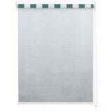 thumbnail of Set van 4 rolgordijnen HWC-D52, raamrolgordijn zijtrekgordijn, 100x160cm zonwering ondoorzichtig ~ groen/wit