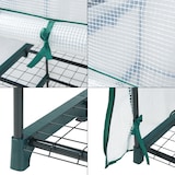 thumbnail of Helloshop26 - 4-stöckiges Gartengewächshaus 158 x 69 x 49 cm Weiß 03_0010541