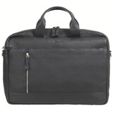 thumbnail of Laptoptasche Leder schwarz 28x41x9,5cm