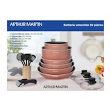 thumbnail of Batterie De Cuisine 20 Pieces Arthur Martin - Aluminium - Poignée Amovible - Tous Feux Dont Induction