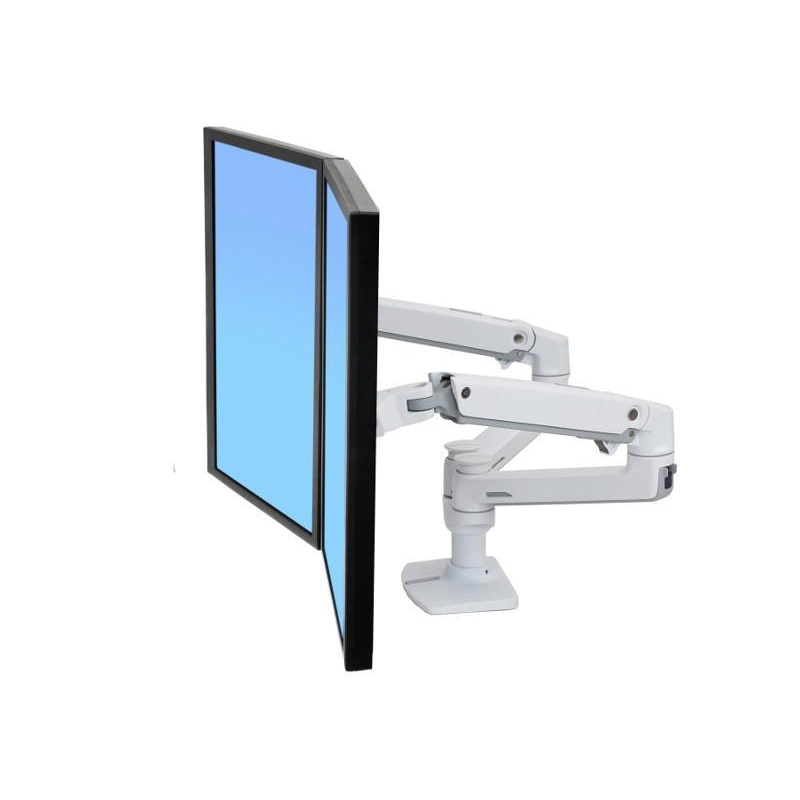 Ergotron Lx Dual Side-by-side Sidebyside Arm Weiß (45-491-216) (45491216)