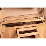 thumbnail of Strandkorb - bene living - Ammersee Single Teak Bullauge - PE shell - Modell 545 - Einsitzer inkl. Liftersystem