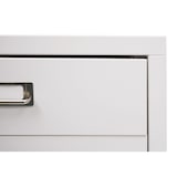 thumbnail of Rollcontainer | HxBxT 75x40x41cm | Metall 6 Schubladen | Weiß | Schubladenschrank Stahlschrank Aktenschrank