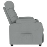 thumbnail of vidaXL Massagesessel Hellgrau Stoff