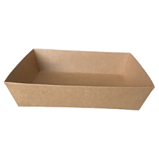 Barquette évasée carton rectangle 12+4x8 cm - Vendu par 600