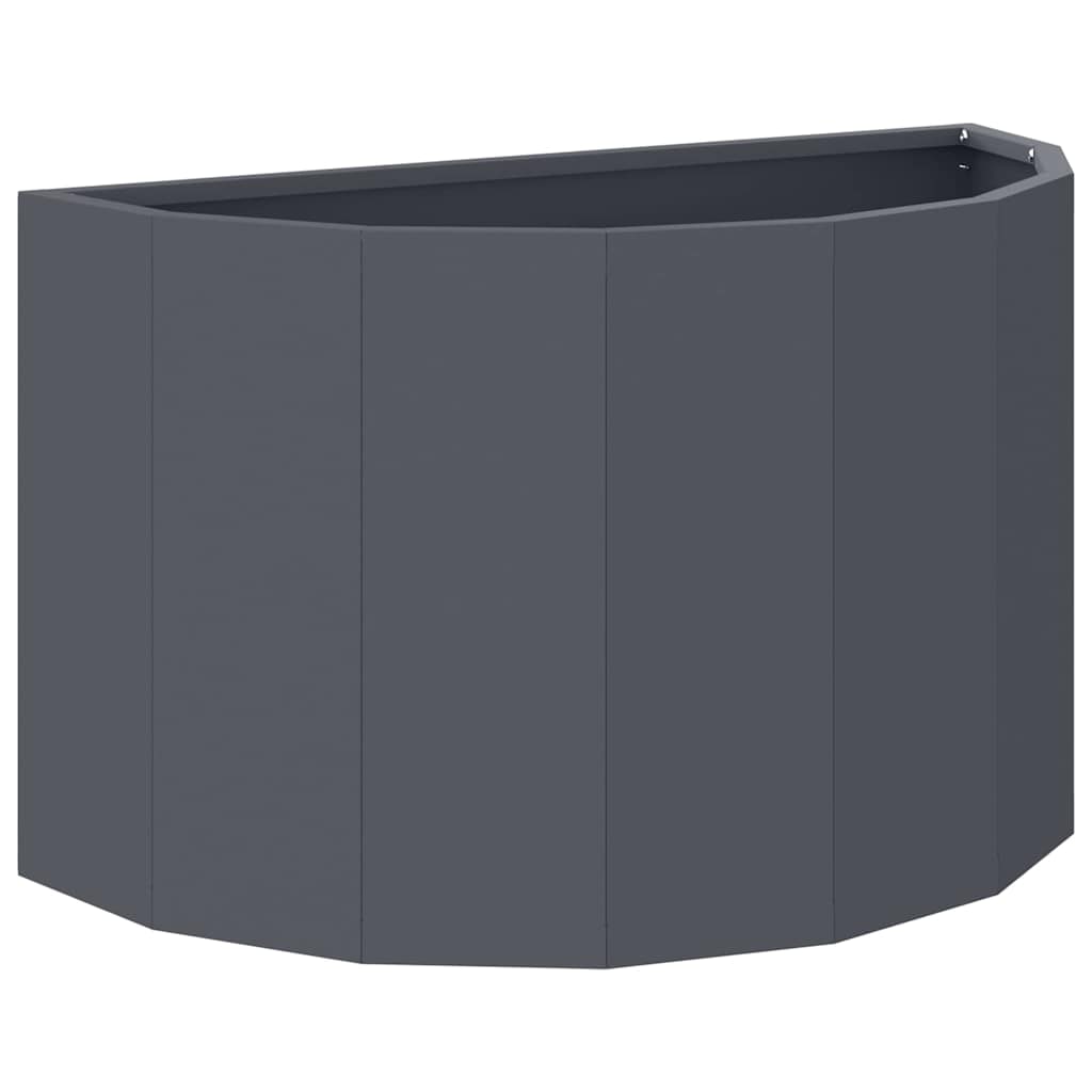 vidaXL Pflanzkübel Anthrazit 60 x 30 x 35 cm Stahl