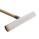 thumbnail of BawiTec Großflächen Schrubber Breite 40cm mit Holzstiel Länge 140cm PPN-Borsten weiß Bodenschrubber Stiel
