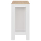 thumbnail of Helloshop26 - Mesa alta de bar/bistrô com prateleira branca 110 cm 0902052