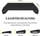 thumbnail of Fellowes Reposapiés 100% reciclable Breyta™, diseño compacto y portátil, ajustable en altura, negro