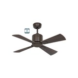 thumbnail of eco neo III 92, ventilator ohne licht, korpus braun, flügel walnuss und kirsche, Casafan