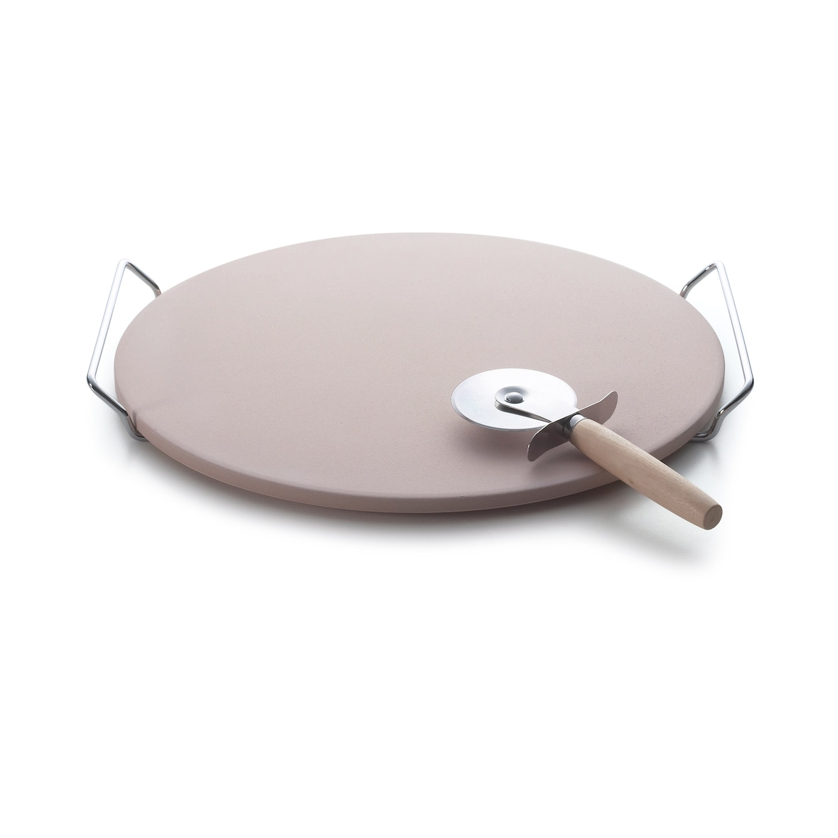 Excelsa piedra para cocción de pizza Nonsolopizza de cerámica 34,5xH3,5x16 cm beige