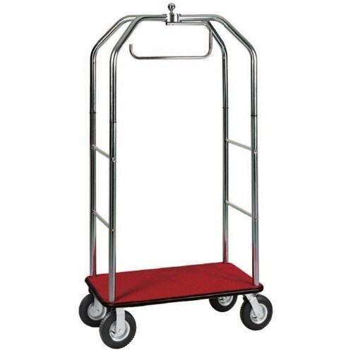 Carrello portavaligie albergo appendiabiti cm 95x55x190 RSB023