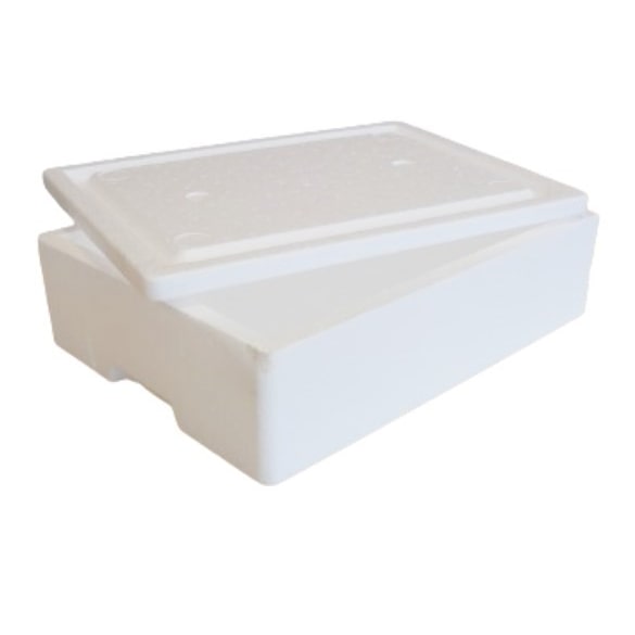 Caja térmica de poliestireno expandido 7'5 litros, para transporte de alimentos (30 unidades)